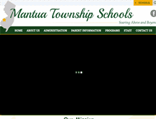 Tablet Screenshot of mantuaschools.com